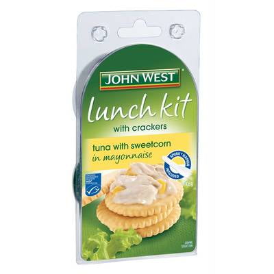 John West Lunch Kit With Crackers Tuna With Sweetcorn In Mayonnaise 108g (8 pcs in a box)391498