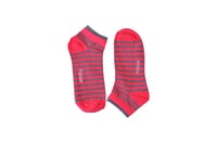 Socks Sport Low Cut / Light Low cut light sole, grey and pink strips S-LC-LS-012 Site 1,22,105,133