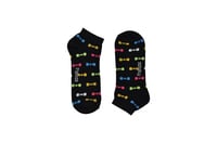 Socks Sport Low Cut / Light Low cut light sole, black and coloured bow ties S-LC-LS-011 Site 35,36,131