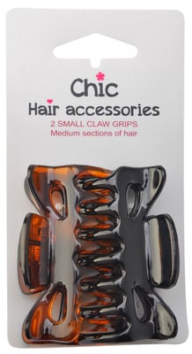 2 SMALL CLAW GRIPS Medium sections of hair HA016
