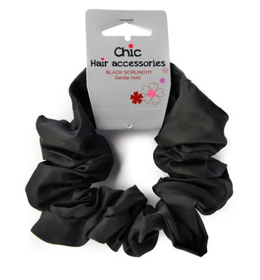 BLACK SCRUNCHY Gentle hold HA025