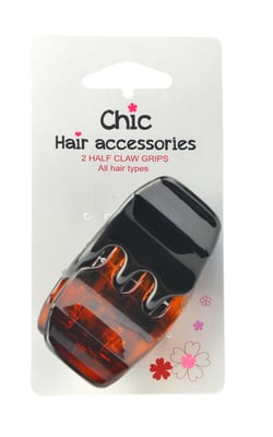 2 HALF CLAW GRIPS All hair types HA019