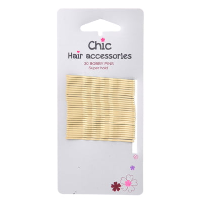 30 BOBBY PINS Super hold	BLONDE HA048