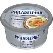 Philadelphia Spreadable Cream Cheese Original 250g (12 a box)103670