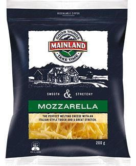 MAINLAND - MOZZARELLA SHREDDED 200G (12 a box)156238