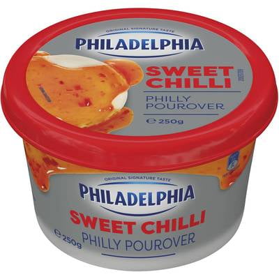 Philadelphia Cream Cheese Sweet Chilli Pourovers 250g (6 a box)139265
