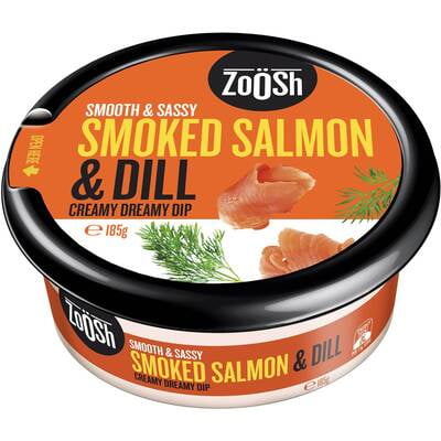 Zoosh Smoked Salmon & Dill Dip 185g (12 a box)164228