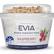Evia Pods 170g Raspberry with Toasted Muesli (6 a box)