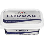 Lurpak Slightly Salted Spreadable Butter 250g Tub 994518 (12 a box)